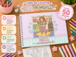 Livro de colorir - Girl moments
