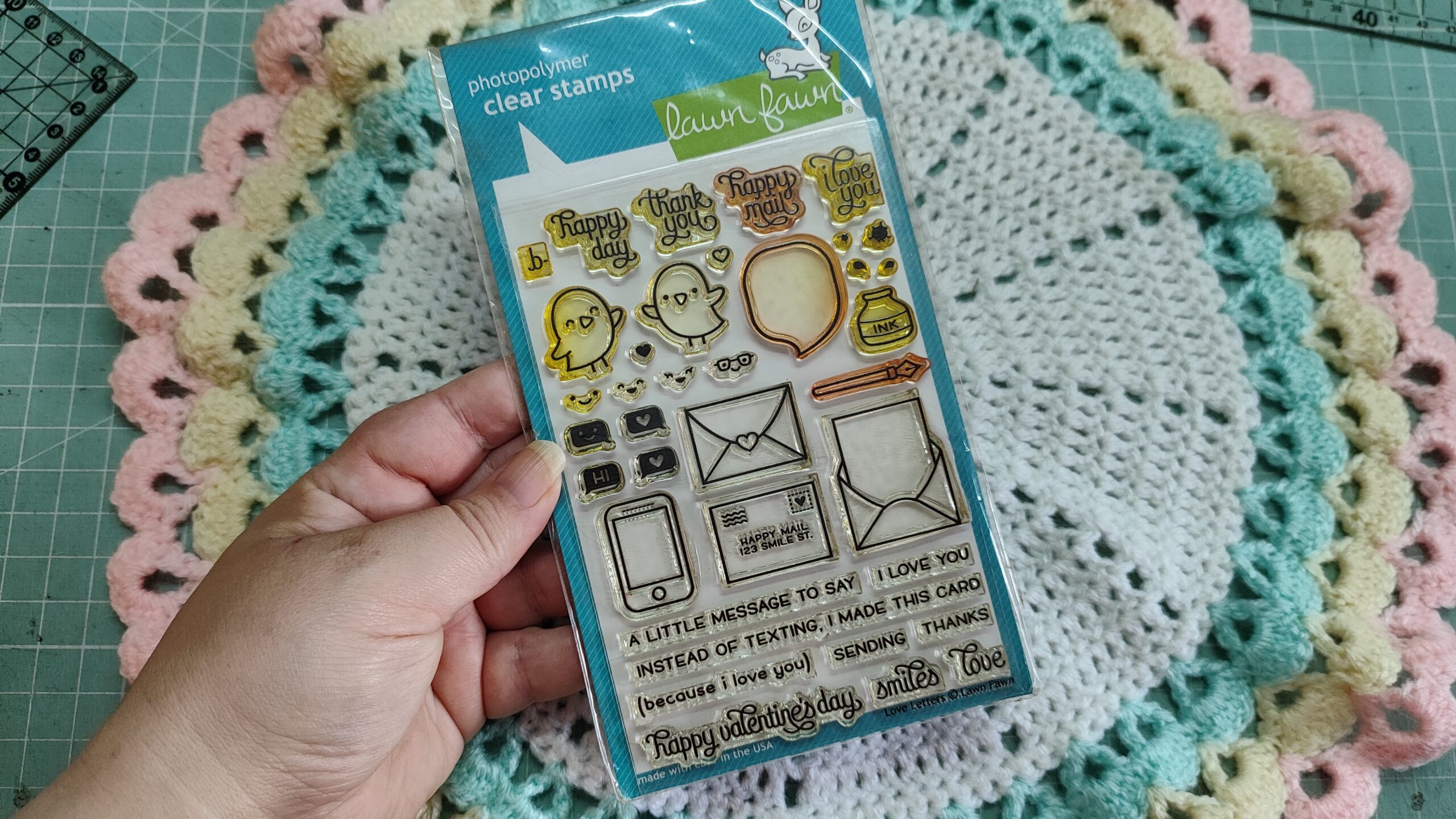 IMG_20260210_081453 Clear stamp Lawn Fawn - Love letters - Imagem 1